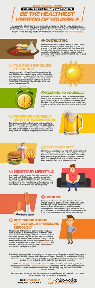 Top 8 Common Habits That You Should Start Avoiding To Be The Healthiest Version Of Yourself