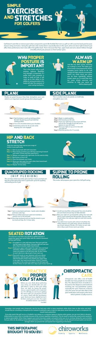 Simple Exercises And Stretches For Golfers