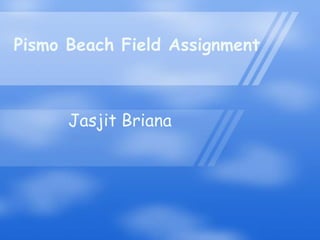 Pismo Beach Field Assignment  Jasjit Briana 
