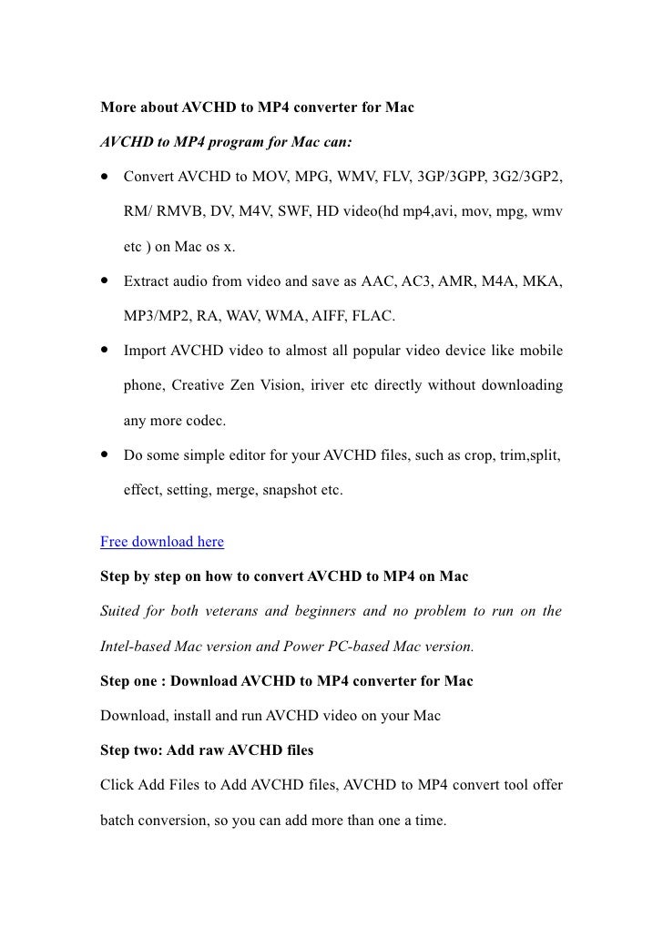 convert avchd to mp4 mac convert avchd to mp4 mac