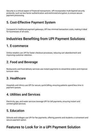 How UPI Payment Solution Providers Are Transforming Digital Payments | PDF