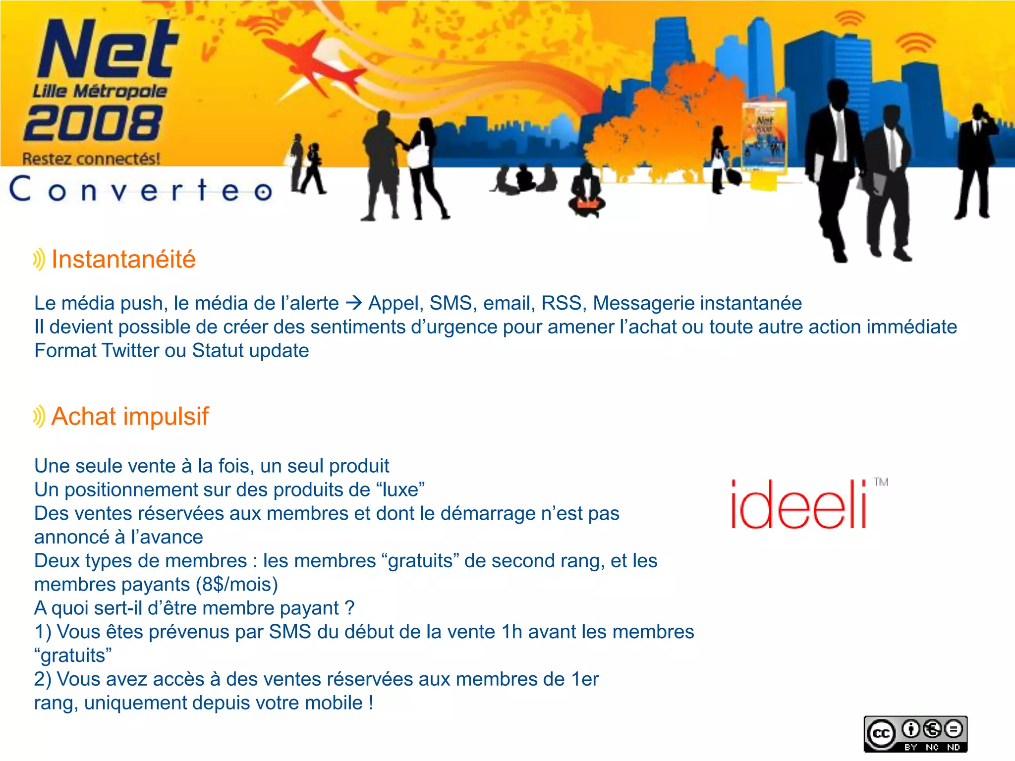 Présentation de la société Converteo sur le m-Commerce à Net Lille Metropole