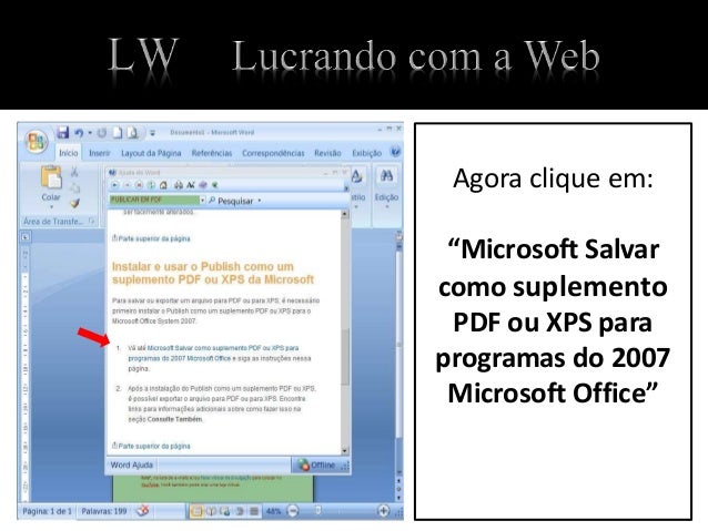 converter para pdf word 2007