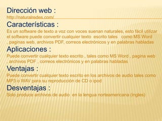 Convertidor De Texto A Voz