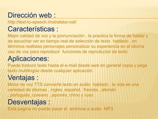 Convertidor De Texto A Voz
