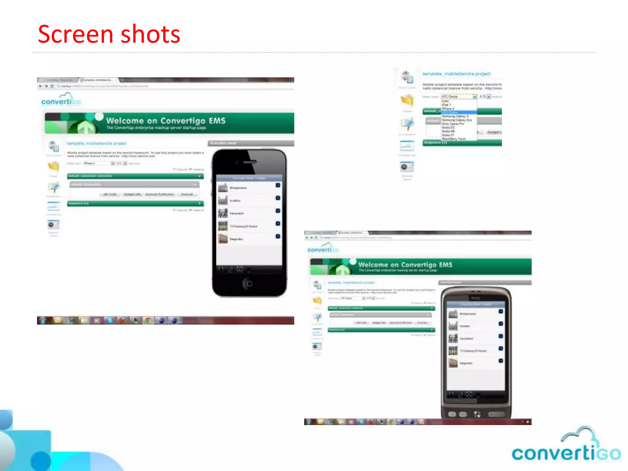 Convertigo Security features
• Mobile to Server communication                    Identity Manager
  are SSL encrypted
• Sensible data (Passwords,
  account numbers) can be set as
  “Sensible” and not displayed in
  logs
• No data is stored on the
  Platform, if data is persisted it is
  always in an external database         •   Convertigo identity manager (IDM)
                                             authenticate users through basic
  that can be protected                      user/password but can be also
• Server has utility                         integrated in Enterprises I&AM such as
  encryption/decryption functions            Active Directory or any LDAP provider
  that can be called by project
                                         •   Convertigo IDM Holds in a secured
  developers
                                             credential vault any credentials
• Convertigo is based on java’s              necessary to connect to back end
  JSSE security framework and can            applications
  be configured to FIPS-140
 