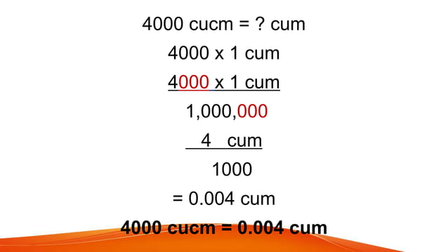 Converting cubic centimeter to cubic meter and vise versa | PPTX