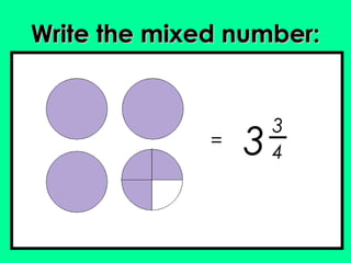 WWrriittee tthhee mmiixxeedd nnuummbbeerr:: 
= 3 34 
 