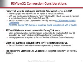 Converting from RSView32 to FactoryTalk View SE.ppt