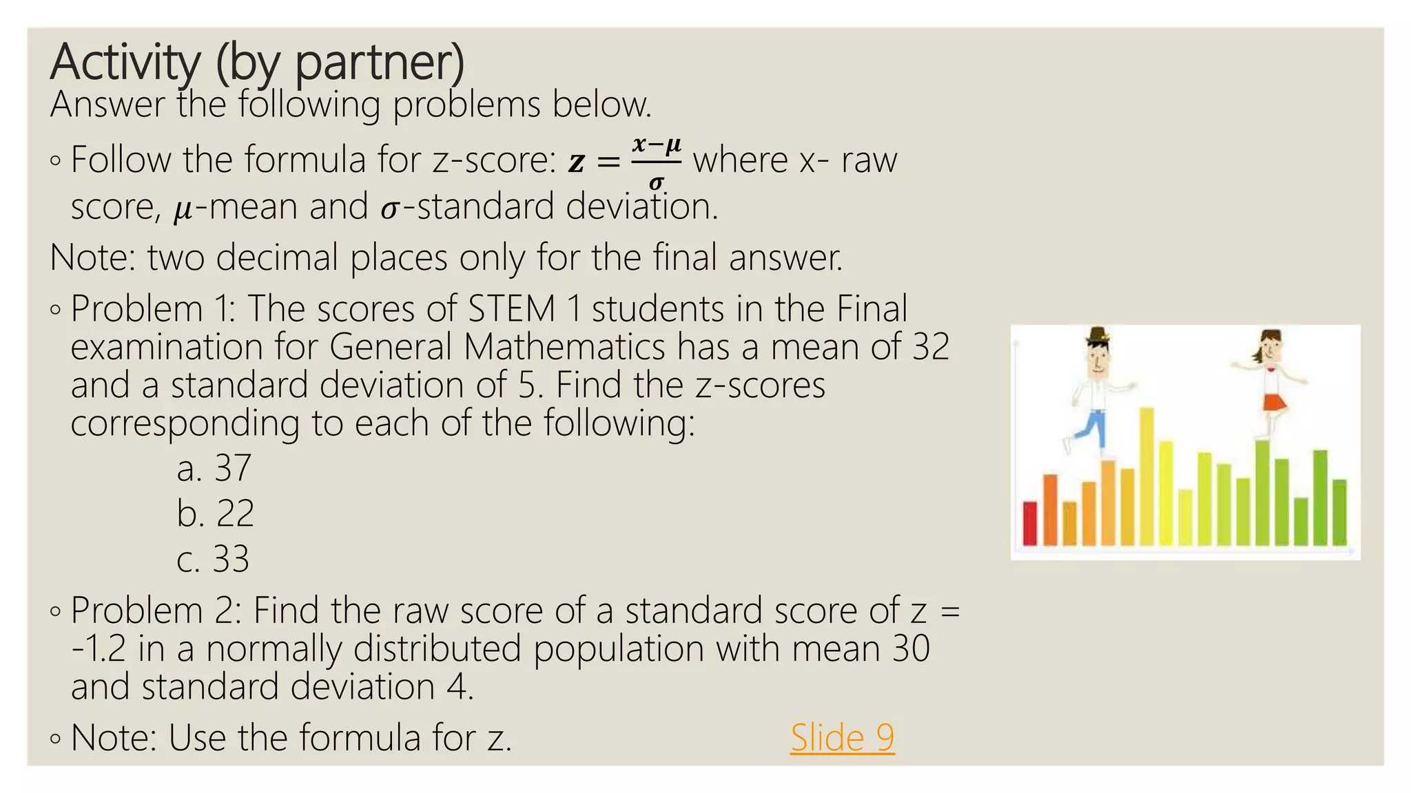 Converting normal to standard normal distribution and vice versa ppt | PPTX