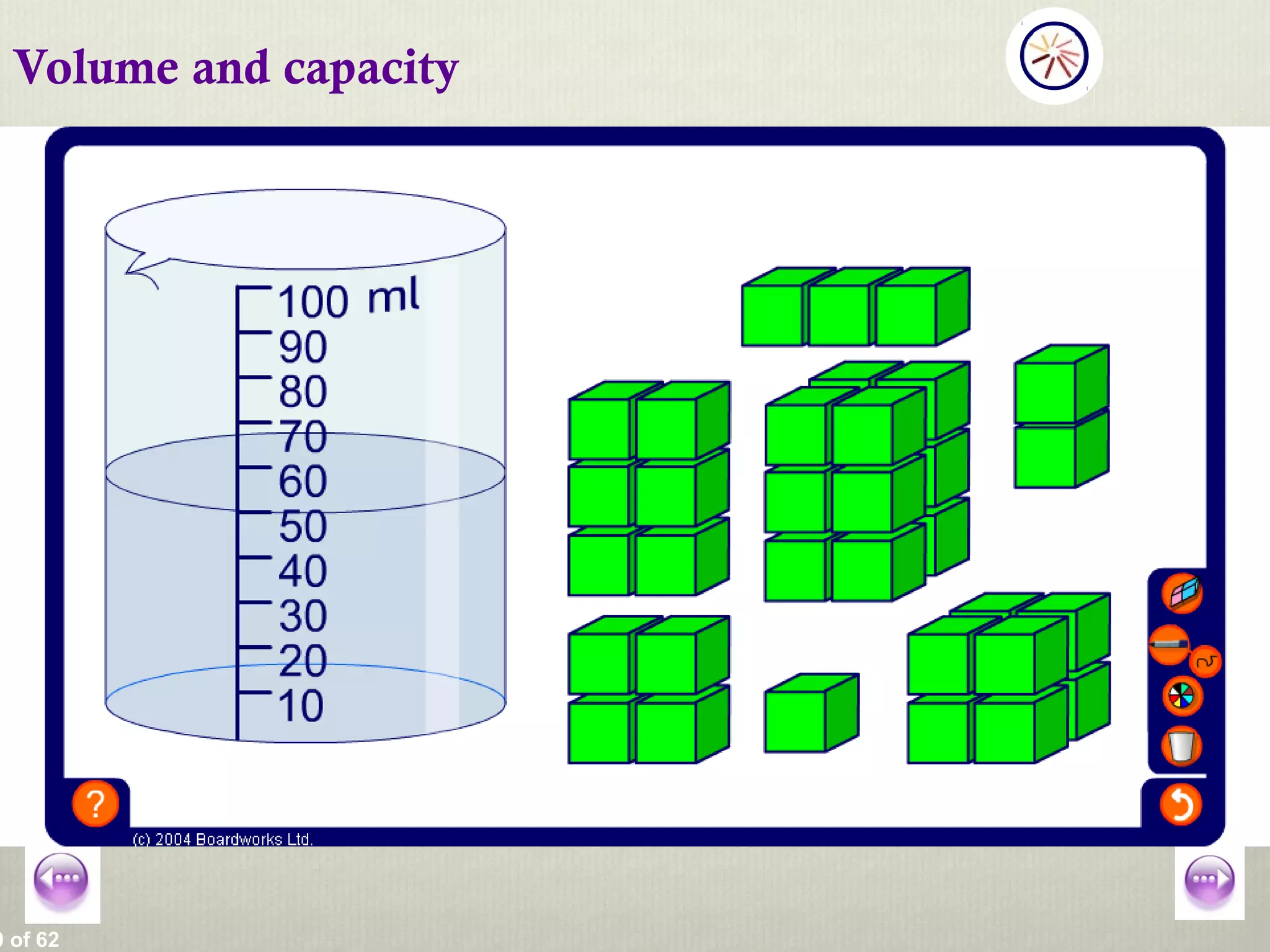 0 of 62
Volume and capacity
 