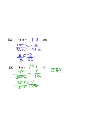 Measurement Converting Within Systems