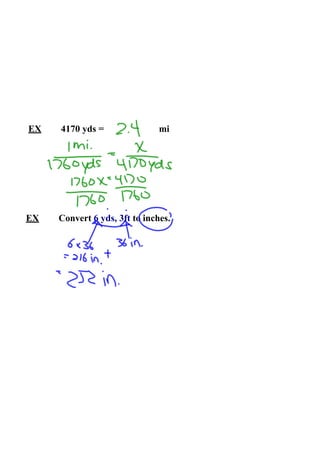 Measurement Converting Within Systems