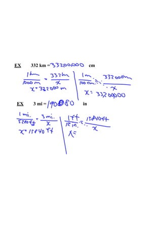 Measurement Converting Within Systems
