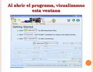 Al abrir el programa, visualizamos esta ventana 