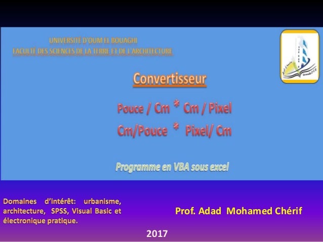 Prof Adad Mohamed Cherif 2017 Prof Adad Mohamed Cherif 2017