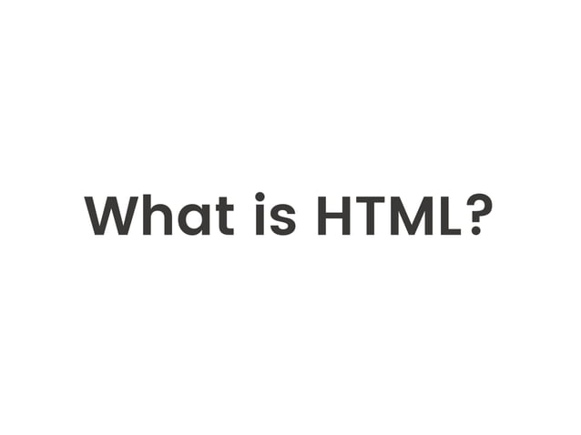 Intro to HTML & CSS | PDF