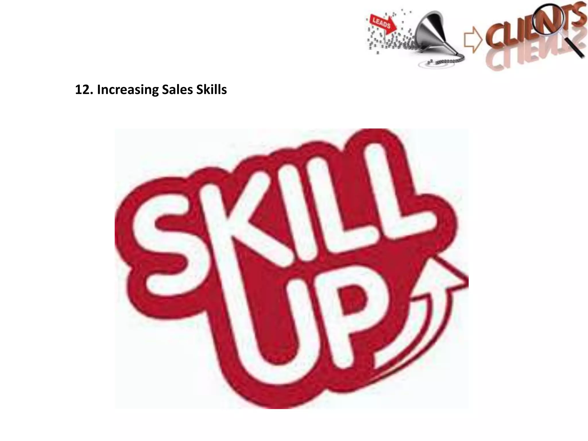 12. Increasing Sales Skills