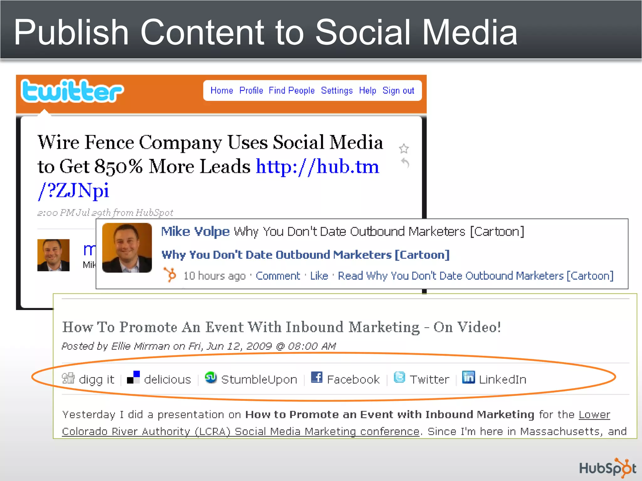 Publish Content to Social Media
 