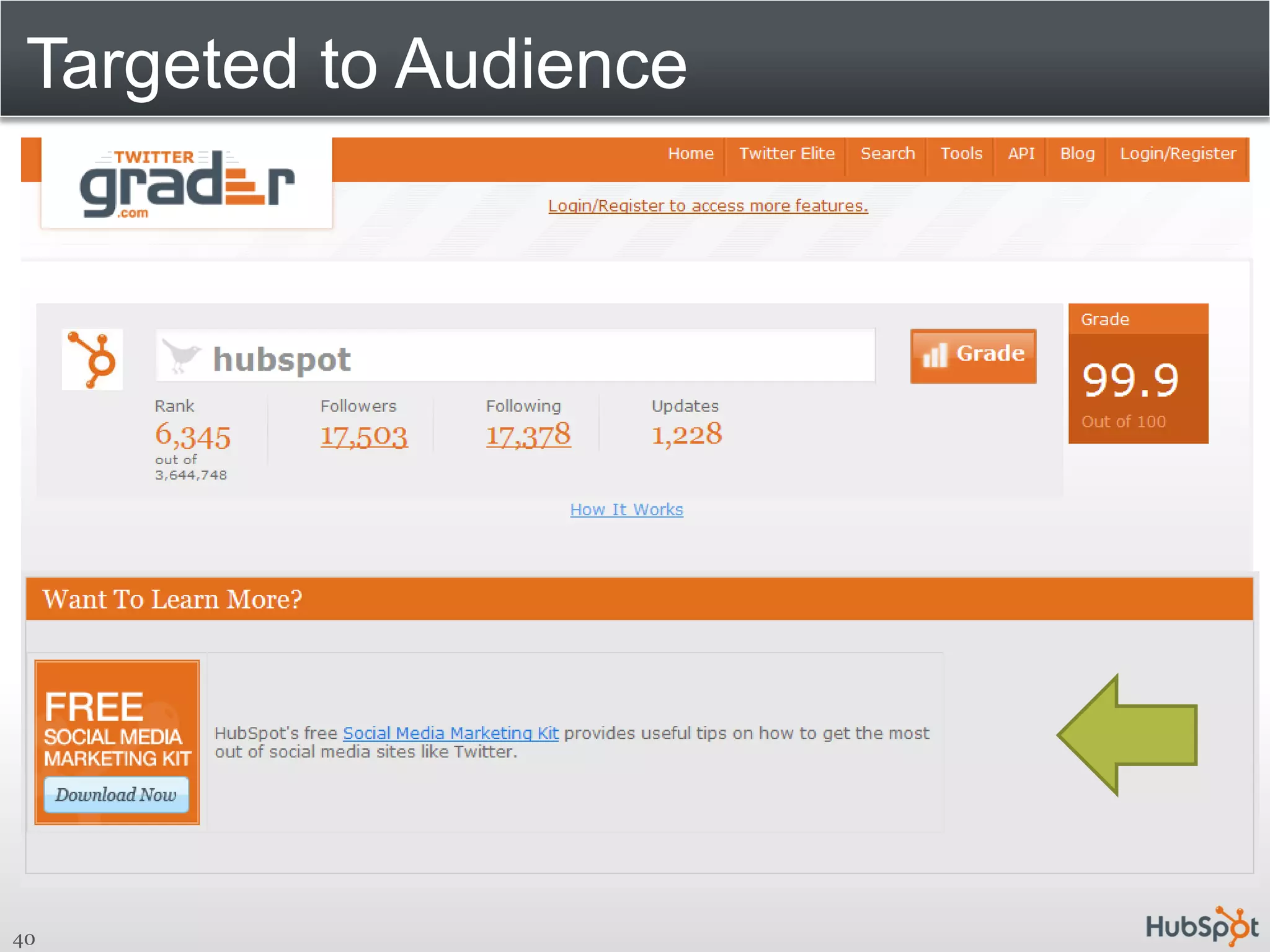 Targeted to Audience




40
 