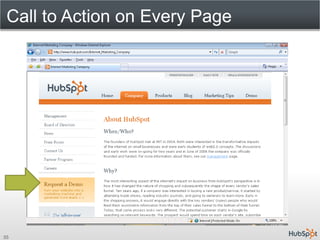 Call to Action on Every Page




35
 