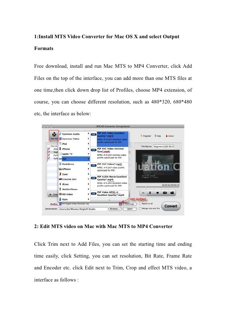convert mts video files for mac