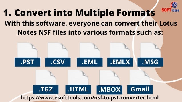 Convert multiple Lotus Notes NSF files to PST and maintain folder hierarchy and attachments
