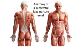 Anatomy of
a successful
lead nurture
email
 