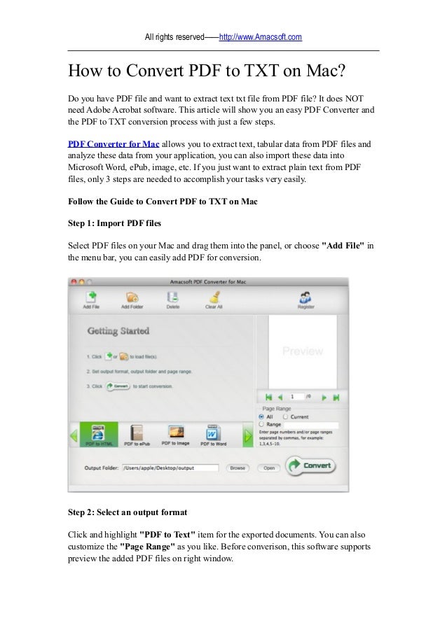 Free Pdf To Text Converter For Mac