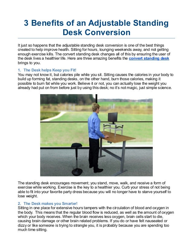 3 Benefits of an Adjustable Standing Desk Conversion