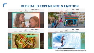 DEDICATED EXPERIENCE & EMOTION
Source: https://www.youtube.com/user/SolHotelesTV
 