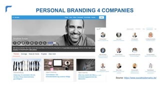 PERSONAL BRANDING 4 COMPANIES
Source: https://www.socialtrademarks.de/
 