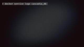 > docker service logs cascadia_db
 