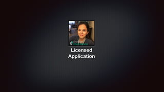 Licensed
Application
 