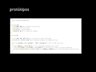 protótipos
 
