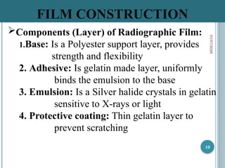 Film In Radiography Explanations for conventional radiography specifically screen film ...