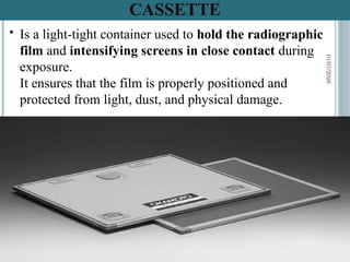 Inverted Radiographic Film Explanations for conventional radiography specifically screen film ...
