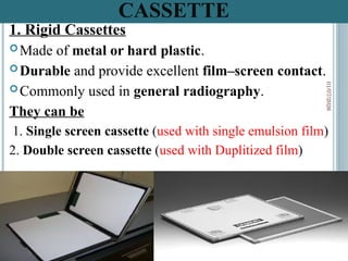 Conventional Radiography Screen Explanations for conventional radiography specifically screen film ...