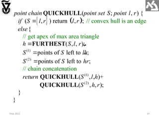 Visualization of Convex Hull Using Jarvis’s March Algorithm | PPTX