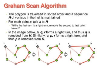 Convex Hull Construction Using Graham Scan Algorithm | PPT
