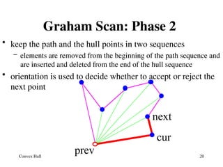 Convex Hull Construction Using Graham Scan Algorithm | PPT