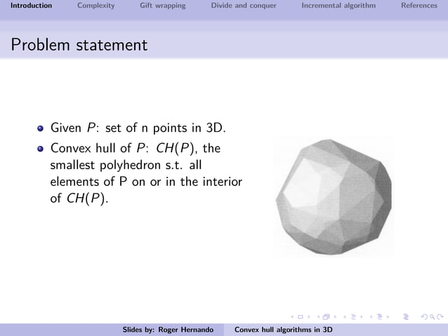 Convex hull in 3D | PPT