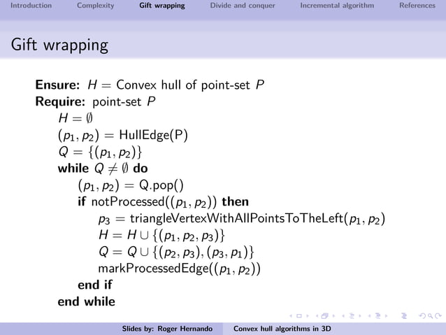 Convex hull in 3D | PPT