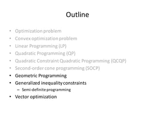 Convex optimization methods | PPT