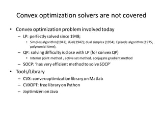 Convex optimization methods | PPT