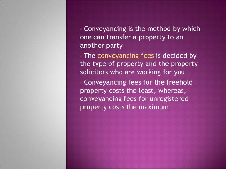 conveyance fee meaning conveyance fee meaning