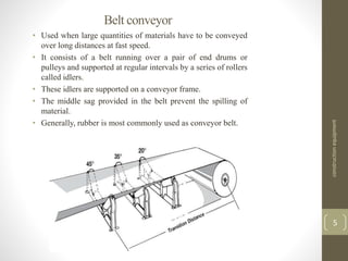 CONSTRUCTION CONVEYER EQUIPMENTS. | PPTX