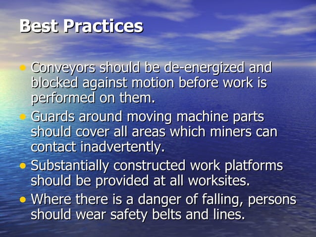 Conveyor Safety | PPT
