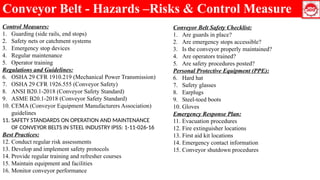 Conveyor Safety PPT 2025.Training Module on CONVEYOR SAFETY | PPTX