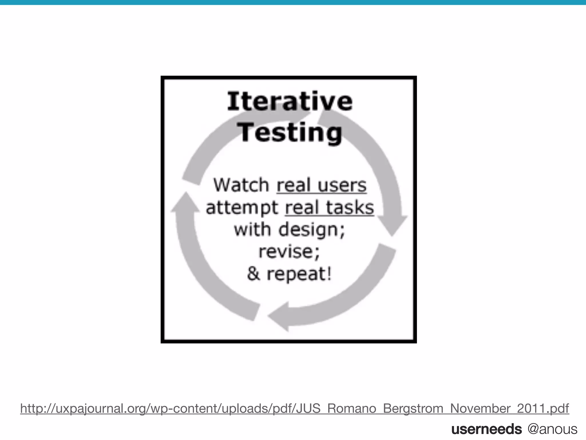 userneeds! @anous
http://uxpajournal.org/wp-content/uploads/pdf/JUS_Romano_Bergstrom_November_2011.pdf
 